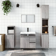 Armadietto Bagno Grigio Sonoma 65x33x60 cm in Legno Multistrato 831610