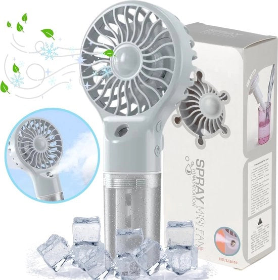 Ventilatore portatile USB con batteria da 5200 mAh - Ventilatore mini ricaricabile con 4 velocità
