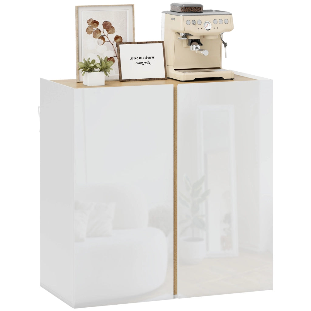 Armadio da soggiorno con ante ¨C Minimal ¨C bianco 80x40x80cm