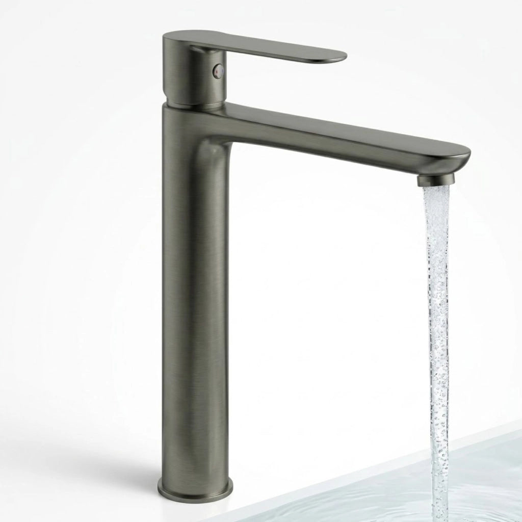 Miscelatore rubinetto per lavabo bocca alta oceania in ottone canna di fucile *** confezione 1