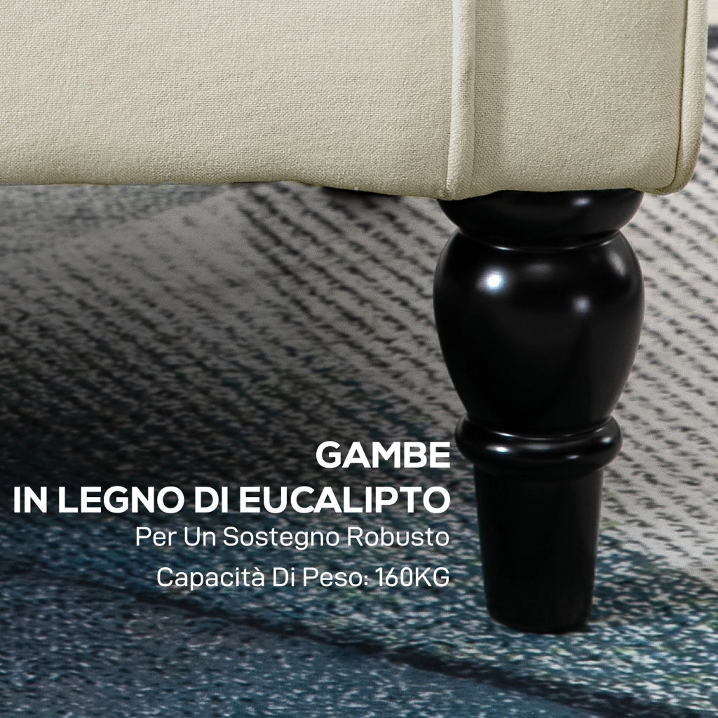 Poltrona Relax Velluto Trapuntata ¨C Zephmum ¨C Bianco 74x86x102