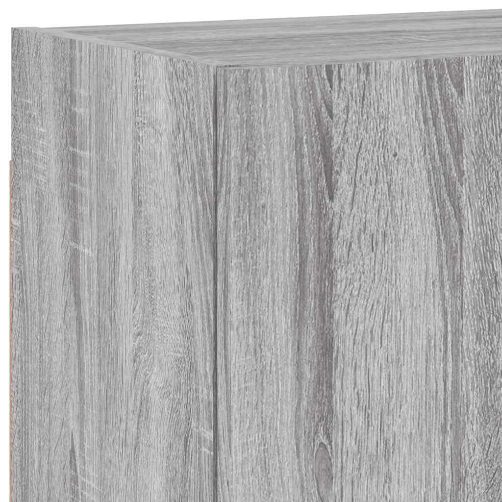 Mobile TV multimediale scaffale TV credenza TV sala da pranzo soggiorno camera da letto 4 pezzi legno ingegnerizzato Sonoma grigio 02_0029247