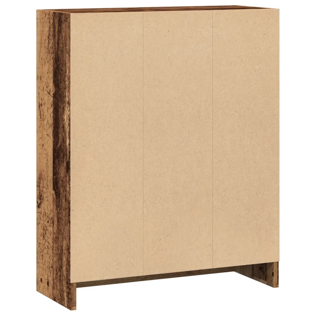 Libreria-Scaffale per Libri-Mobile di Stoccaggio Legno Antico 60x24x76 cm in Truciolato