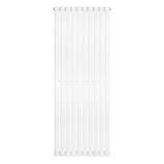 Radiatore Verticale Design Ovale Colonna Singola Bianco 1600x600 mm