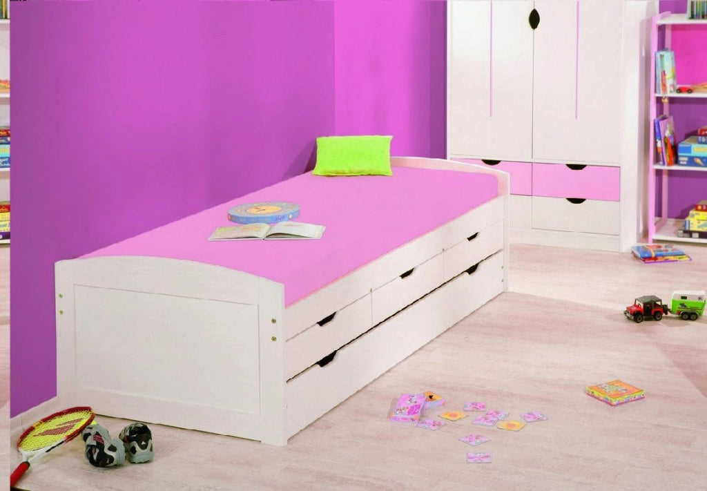Spoltore, Letto Singolo Contenitore, Bianco