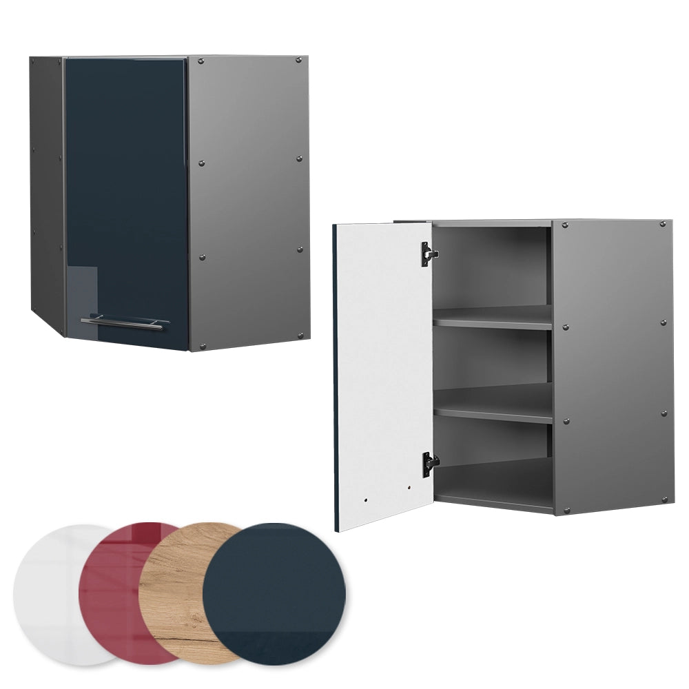 Mobile angolare da cucina Fame-Line Rovere dorato/Antracite 57 cm Vicco