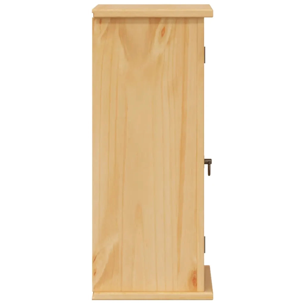 Mobile Bagno a Parete Corona 45x27x64,5cm Legno Massello Pino 4013401