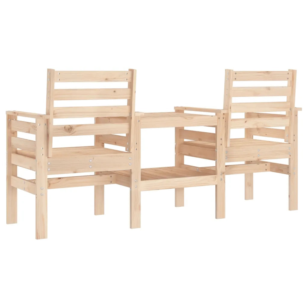 Panchina da Giardino | Panca da Giardino con Tavolino 2 Posti Legno Massello di Pino