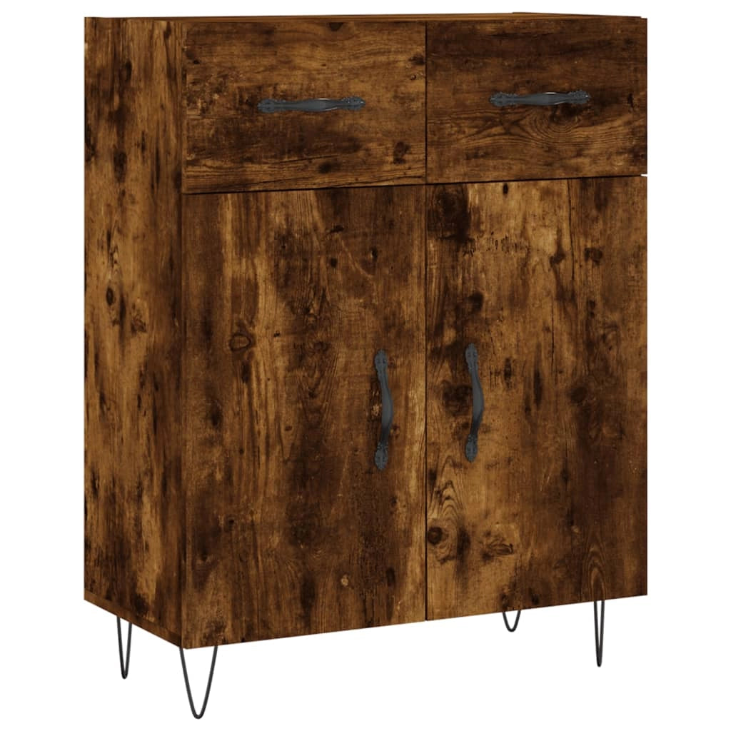 Buffet credenza cassettiera armadio mobile contenitore organizer cucina soggiorno salotto alto 69,5 x 34 x 180 cm legno ingegnerizzato marrone 02_0033506