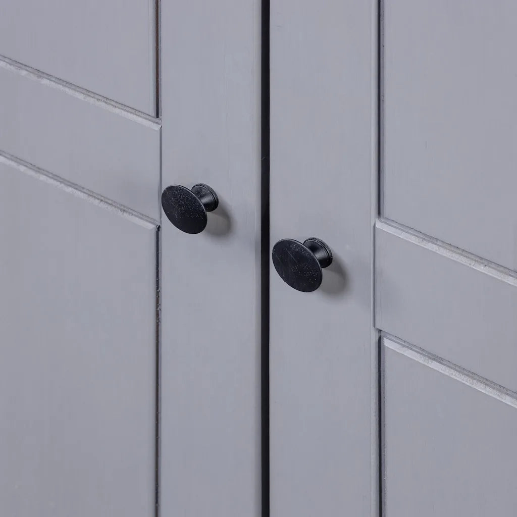 Armadio Grigio 80x50x171,5 cm Legno Massello Pino Panama Range CFW8349888
