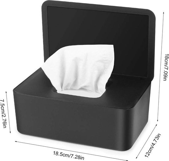 Porta carta igienica umida - Contenitore per carta igienica umida - con coperchio - Casa, Ufficio, Auto