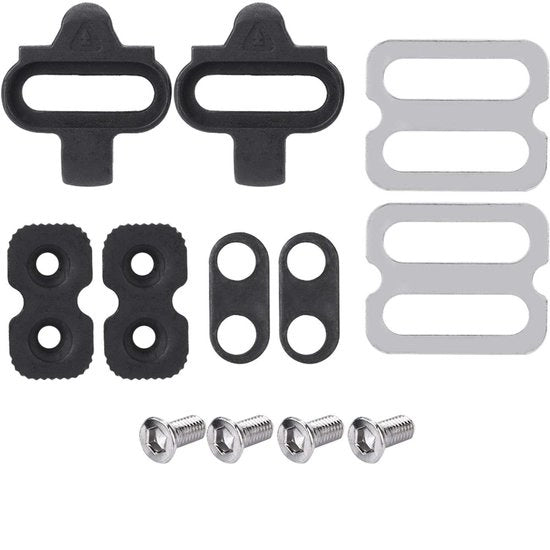 Pattini per bicicletta - Compatibili con Shimano PD-M520/M540/M324/M545/M424/M647/M959 - SPD/Pattini - Acciaio cromato-molibdeno - Acciaio inossidabile - Robusti e duraturi - Pedaliera per bicicletta