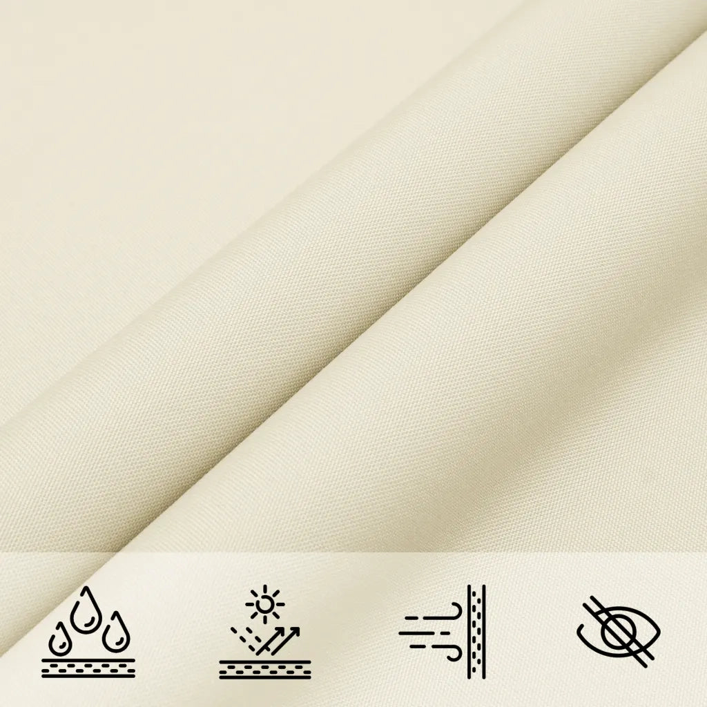 Vela Parasole in Tela Oxford Quadrata 2,5x2,5 m Crema 135191