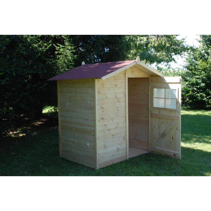 Casetta da giardino in legno da esterno con Pavimento, perline spessore 16mm  mod. C120 - 100001