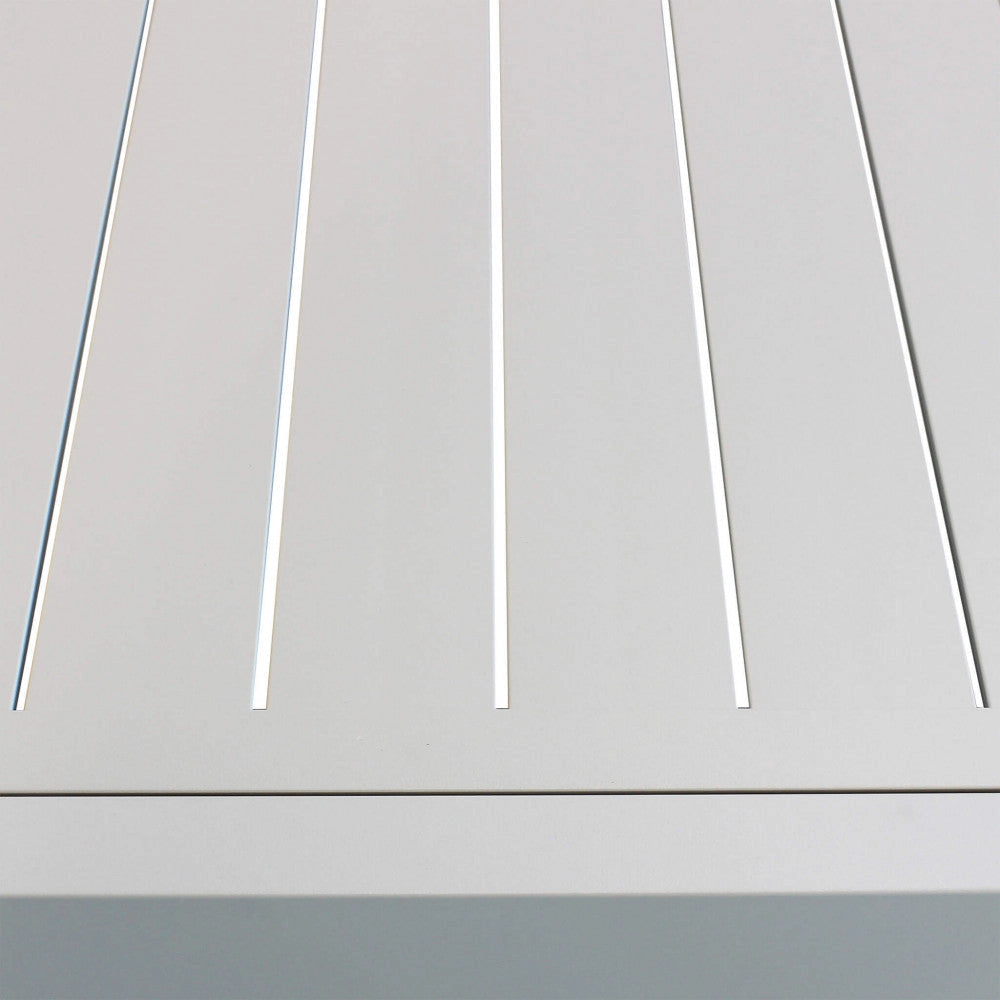 Tavolo Formentera 200/300x100x74 h cm in Alluminio Tortora