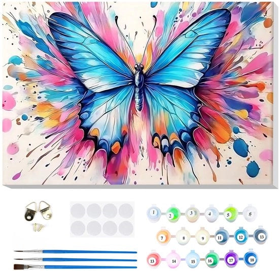 Kit di pittura per tela 8 x 30,5 cm - colore Vlinder - per adulti/bambini - pigmenti acrilici di alta qualità