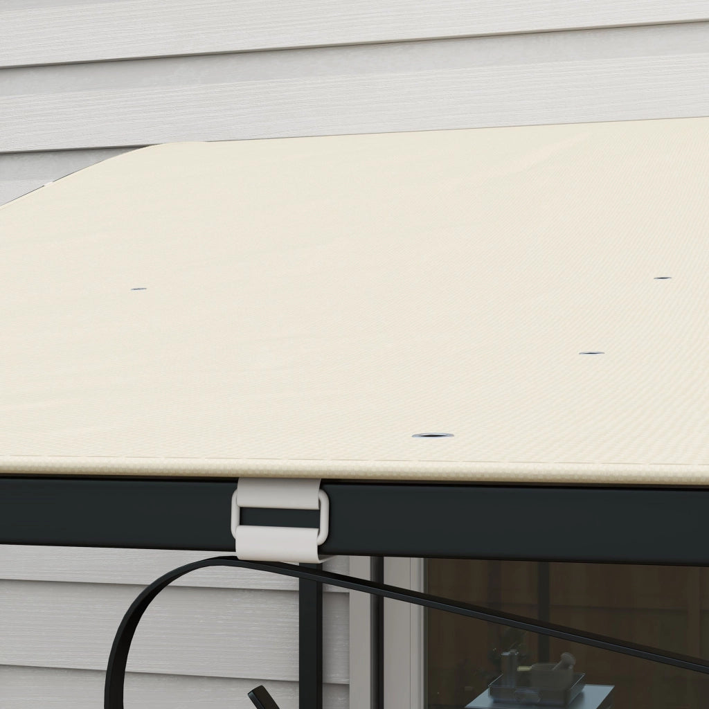 Telo Copertura per Gazebo Pergola 297x297 cm con 16 Fori di Drenaggio in Poliestere Beige