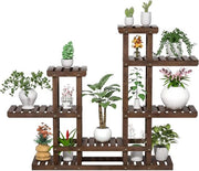 Trappola per piante esterna - Yaheetech gradino per fiori 6 livelli - trappola per piante con più piani - gradino in legno - 1205 x 25 x 965 cm - supporto per fiori per giardino soggiorno balcone interni