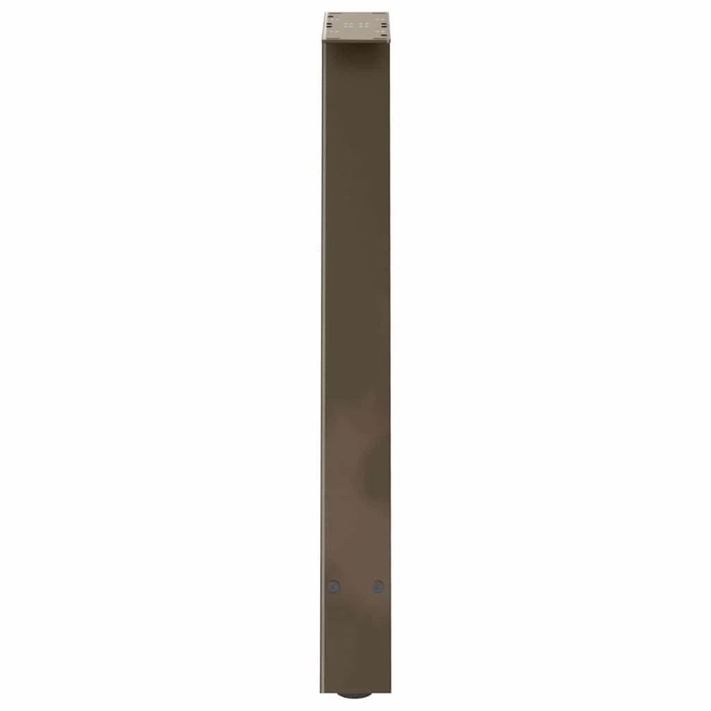 Set di 2 gambe per tavolo da pranzo a forma di A 50 x 72 cm design moderno con piedini regolabili acciaio nero 02_0057125