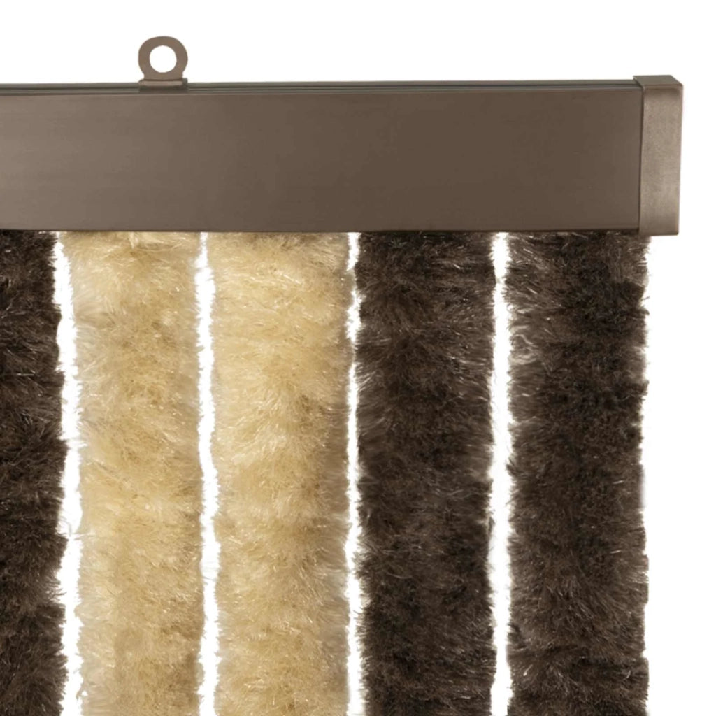 Tenda per insetti in chenille Marrone scuro e beige 42034434