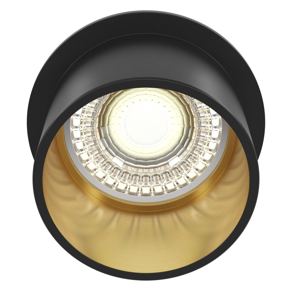 Maytoni Reif DL050-01GB faretto incasso nero GU10 tondo