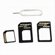 Trade Shop - Adattatore Scheda Sim Card Smartphone Nano Convertitore Estrattore 4in1 Maxtech Sim-ad001 -