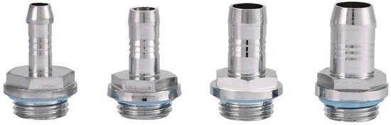 Connettore di raffreddamento acqua - 6 pezzi - G1/4 cavo - Sistema di raffreddamento acqua - Connettore - Compatta - Guaina di scorrimento - Connettore di raffreddamento acqua