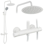 Set Doccia Senza Bocca Di Erogazione Con Termostato Rea Lungo White