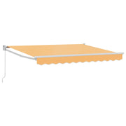 Tenda retrattile Sabbia 3,5 x 2 m 100% Poliestere e Alluminio