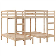 Giroletto Castello Triplo 160x200/80x160cm Legno Massello Pino