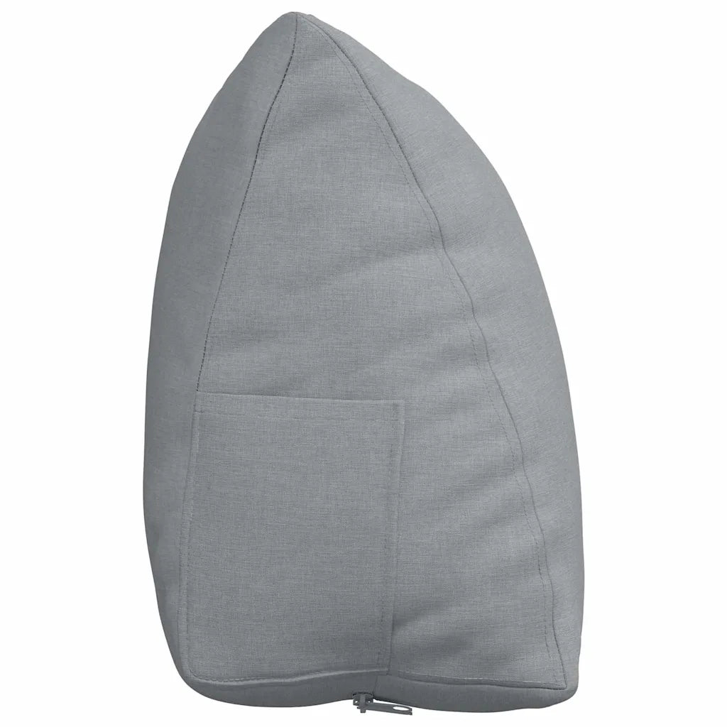 Cuscino per Schiena Grigio chiaro 60 x 20 x 50 cm Tessuto