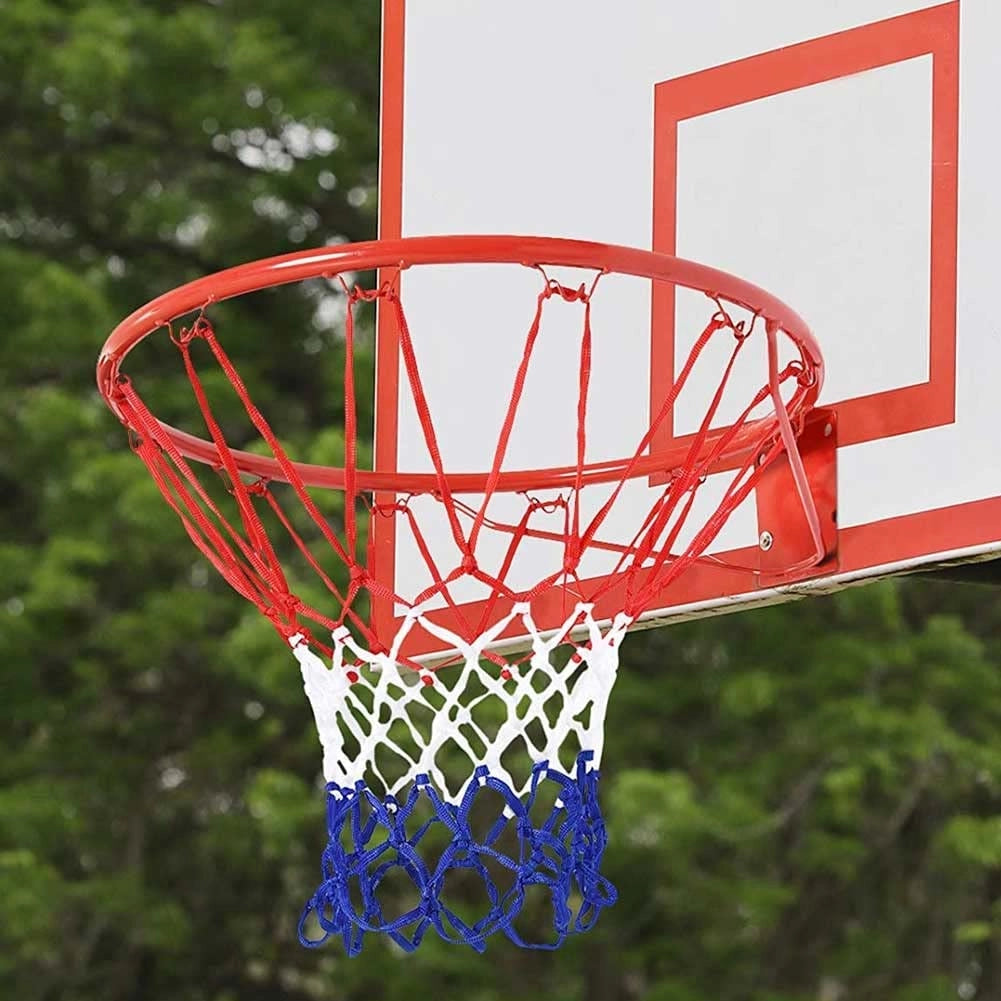 Canestro Basket Palla Canestro Regolamentare da Parete 45 cm in Metallo con Rete