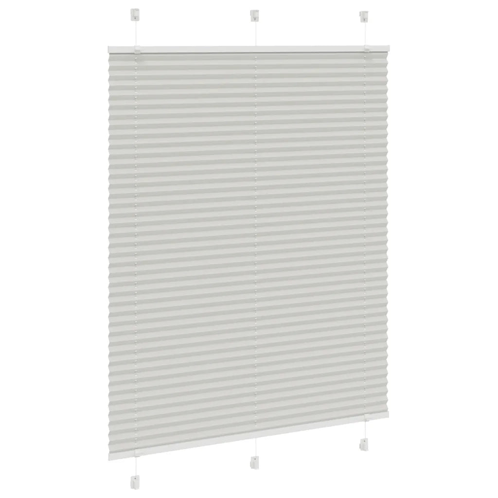 Tenda Plissettata | Tenda pliss¨¨ Grigio Chiaro 105x100 cm Larghezza Tessuto
