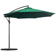 OMBRELLONE DECENTRATO IN METALLO 3 M VERDE