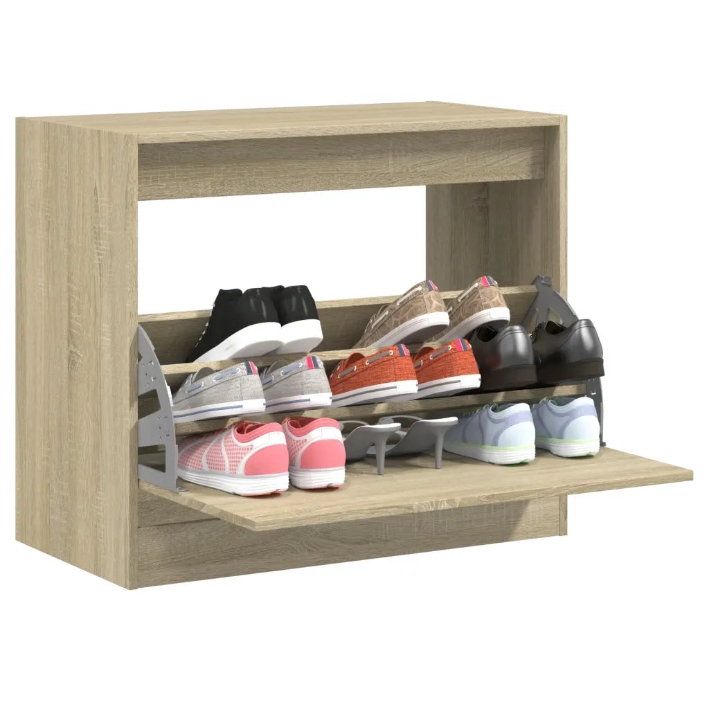 Scarpiera | Mobile per scarpe Rovere Sonoma 80x42x69 cm in Legno Multistrato