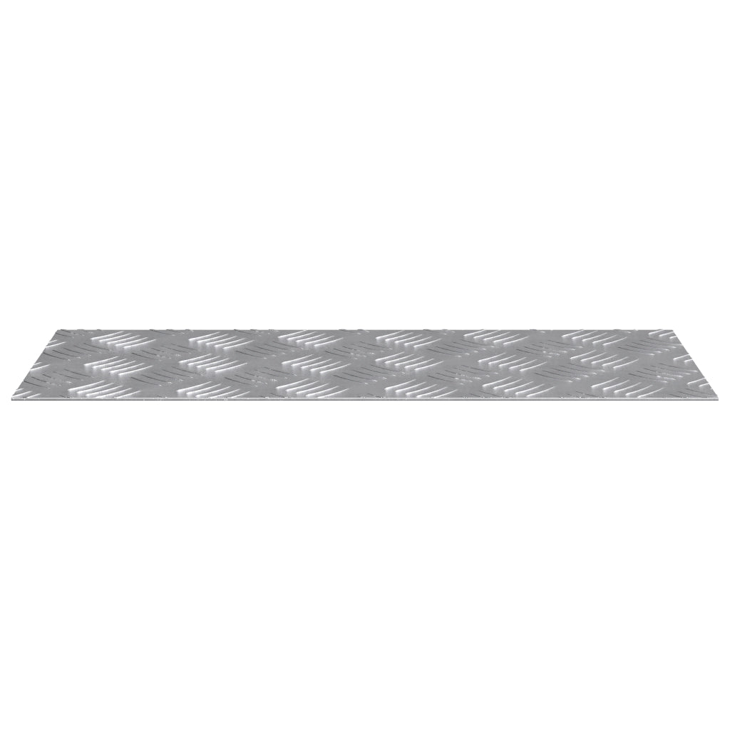 Piastre di Alluminio a Scacchiera 2 pz Antiscivolo 50x20 cm