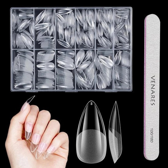 Nageltips corti - 500 pezzi - smalti semi-mattoni