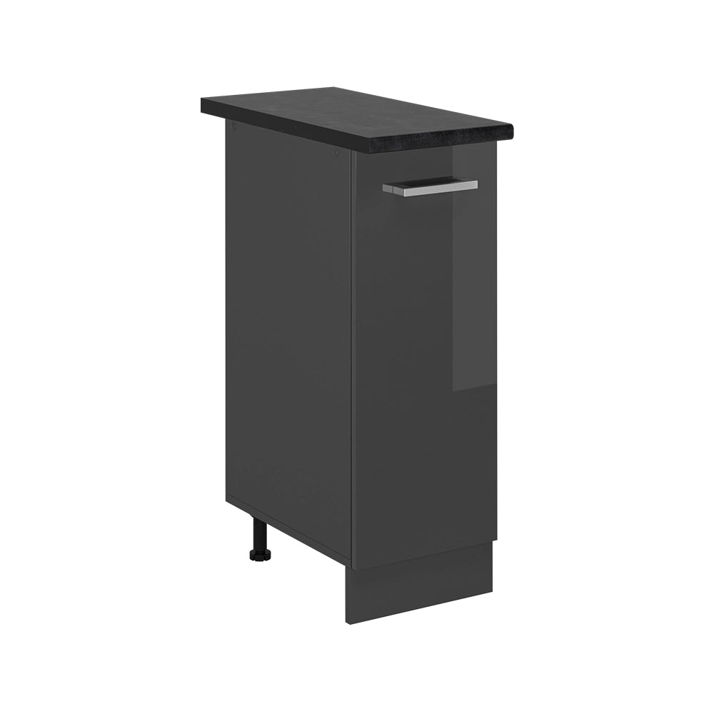 Armadio cucina dispensa alto R-Line Antracite lucido/Antracite 30 cm, PL Antracite Vicco