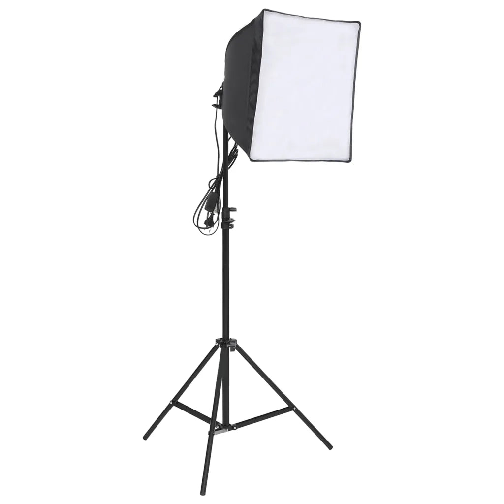 Kit per Studio Fotografico con Set di Luci e Fondale