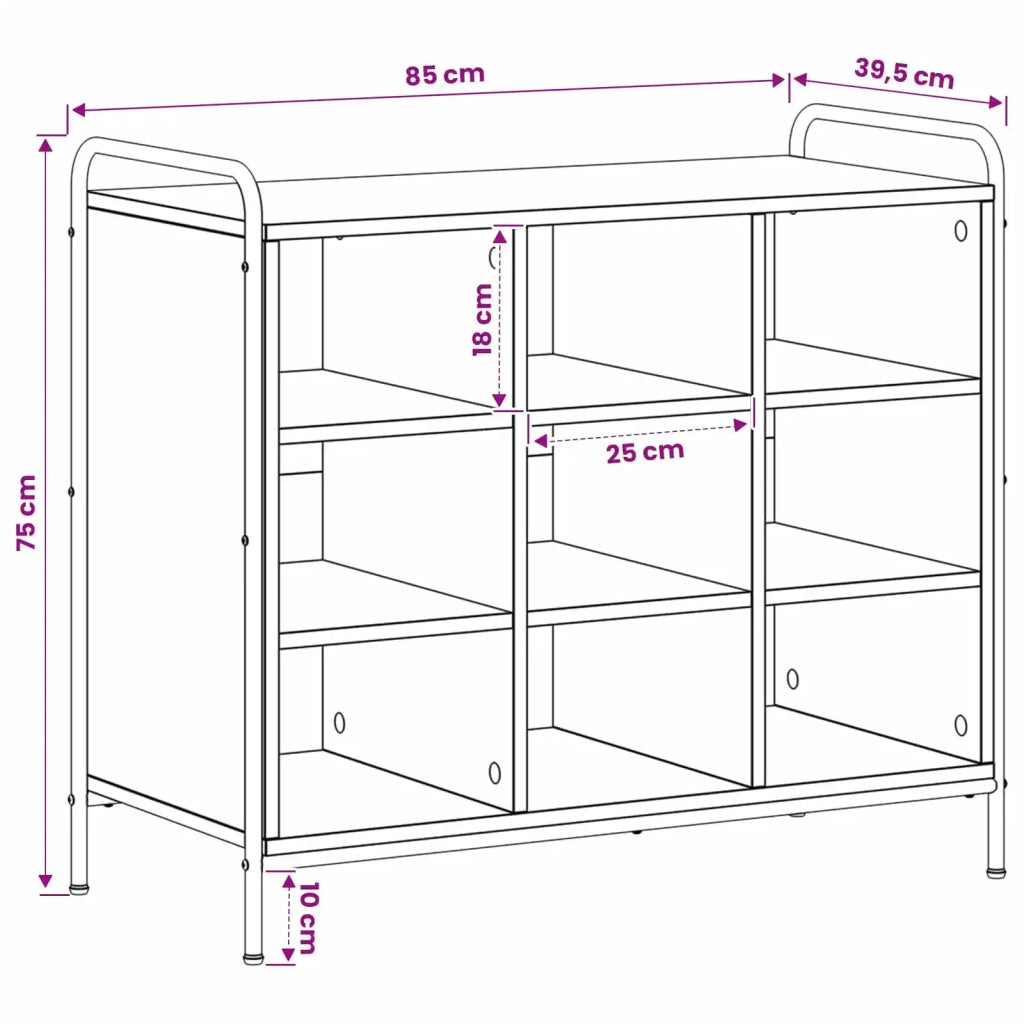 Mobile per scarpe 85 x 39,5 x 75 cm Legno ingegnerizzato 8014027
