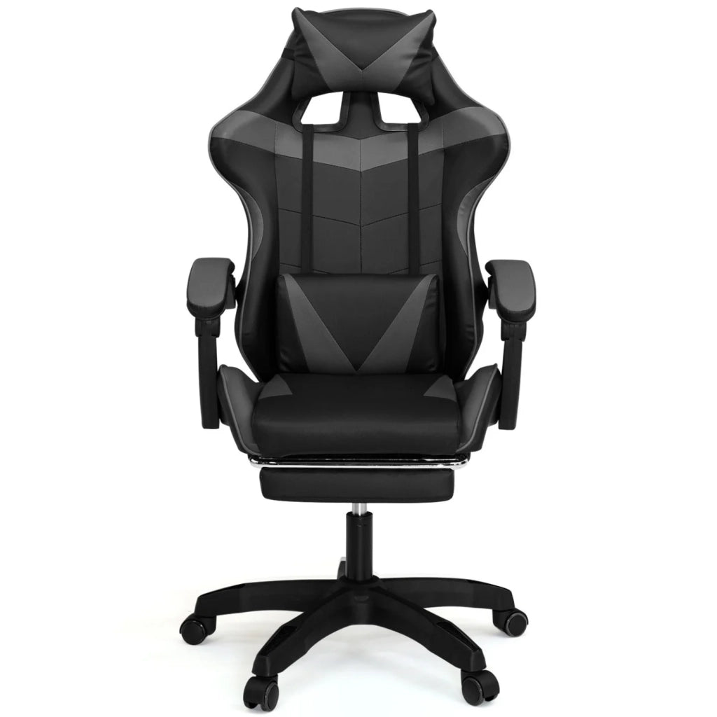 IDMarket - Sedia gaming, sedia ufficio nero e grigio ALEX