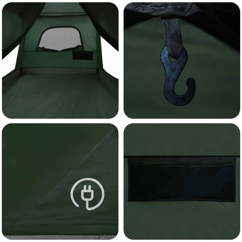 Tenda Familiare Verde militare 320 x 210 x 180 cm Poliestere 42028492