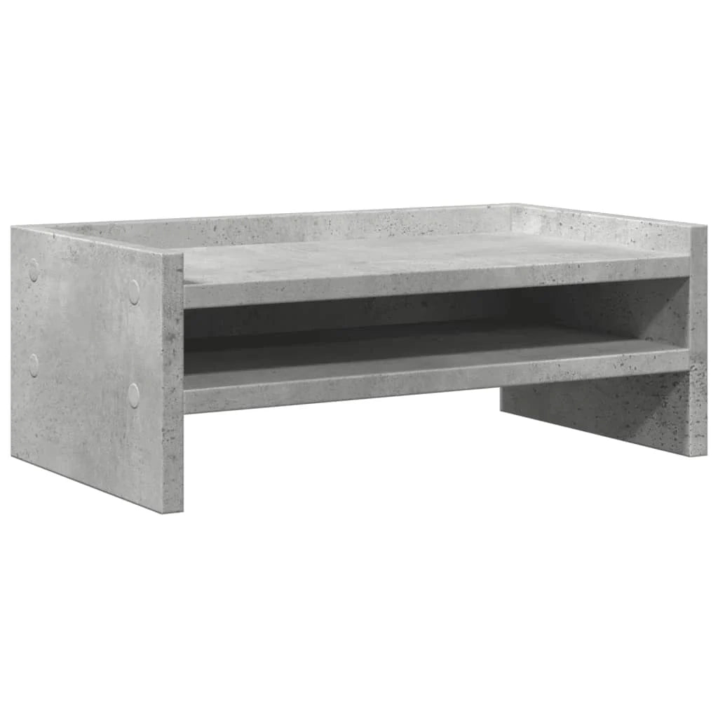 Supporto per monitor mobile da scrivania 42 x 24 x 16 cm legno ingegnerizzato grigio 02_0044866