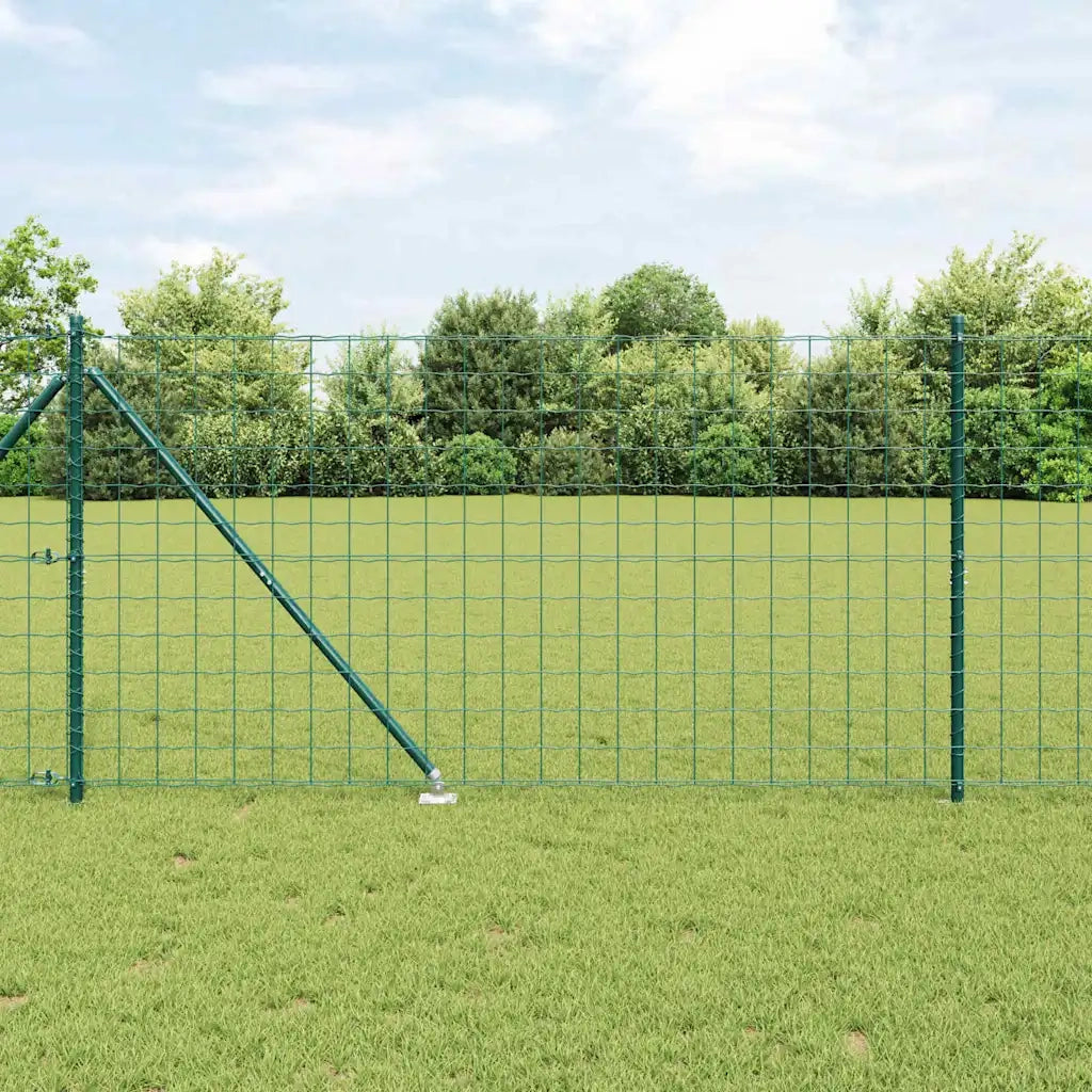 Recinzione con Posto Verde 1,2 x 10 m Acciaio