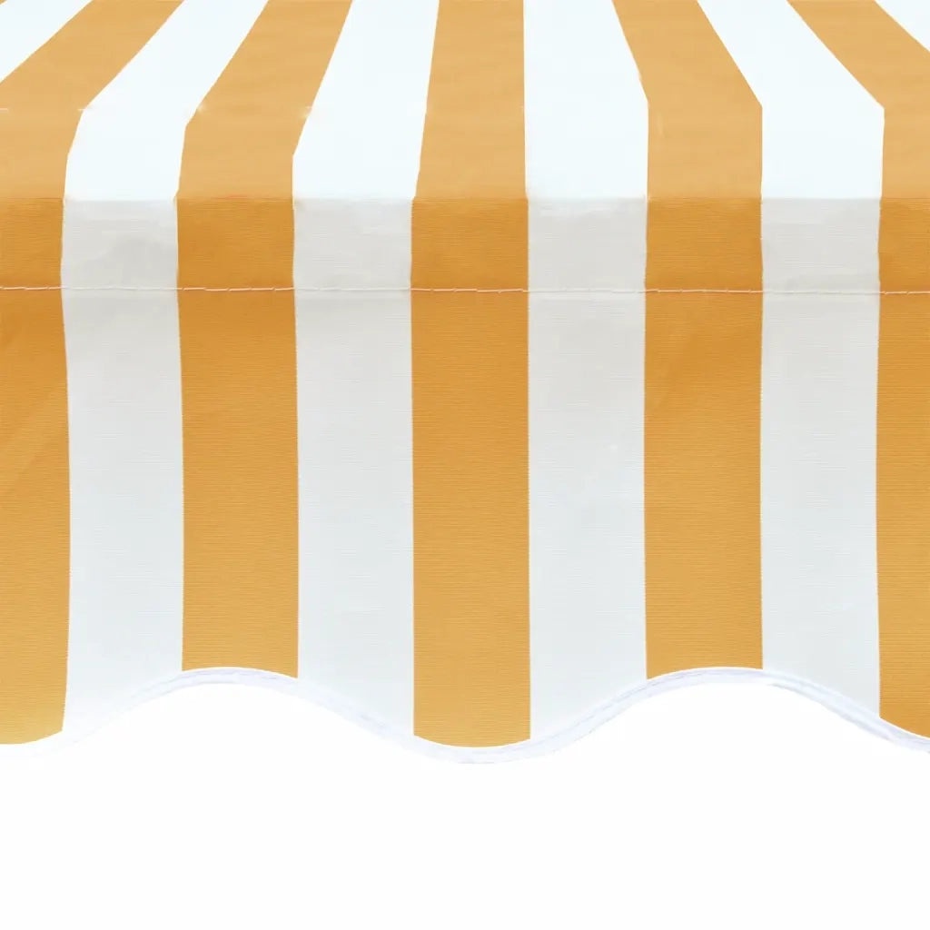 Tenda Parasole Tela Giallo e Bianco 4x3m (Telaio non Incluso) 141017