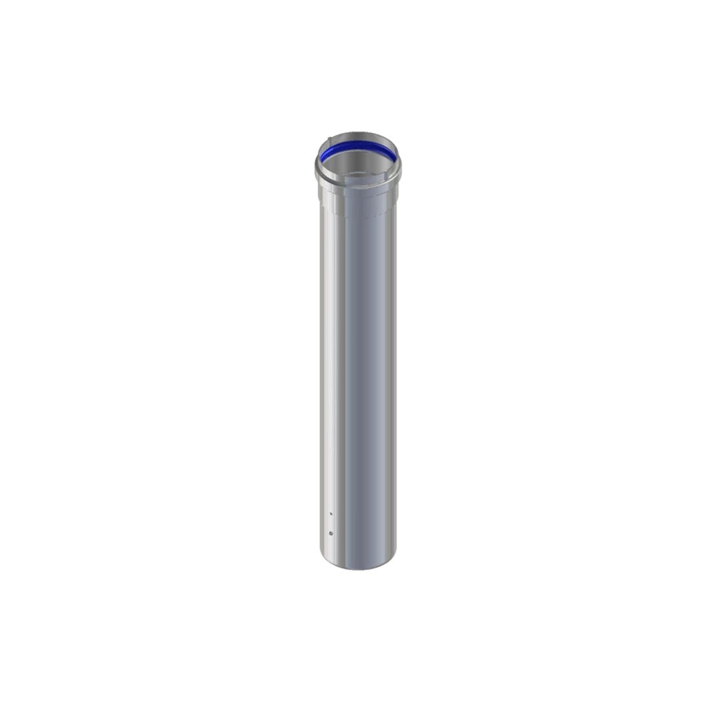 Tubo in alluminio di d 80 mm estruso m/f a triplo labbro in silicone e sp 1,5 mm