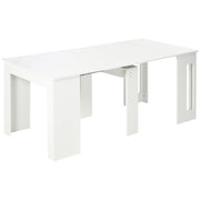 Tavolo da pranzo allungabile per 4-6 persone ¨C zephmum ¨C bianco 180x85x75 cm