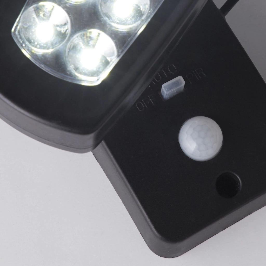 Applique Moderna Solare Policarbonato Nero Led 2,5W 3000K