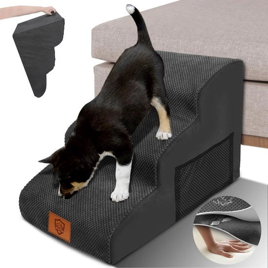 Trappola per cani per piccoli cani, Trappola per animali domestici, Trappola per cani acqua resistente 40 cm alto, Cestello lavabile con chiusura a slitta, Pianale antiscivolo per cani in spugna, Trappola portatile per gatti