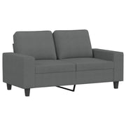 Divano | Divano da soggiorno | Sofa a 2 Posti Grigio Scuro 120 cm in Tessuto